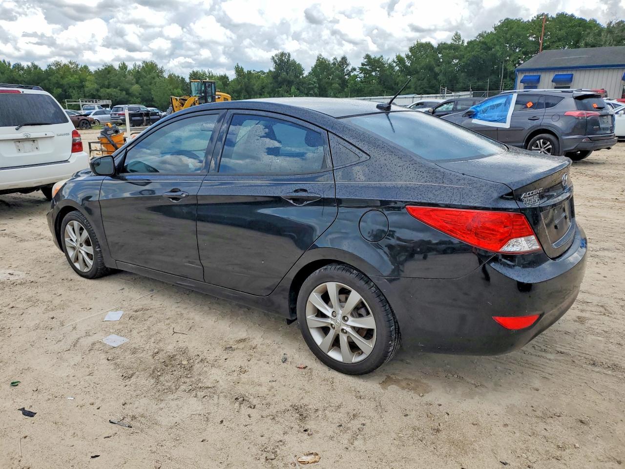 2014 Hyundai Accent Gls Black vin: KMHCU4AEXEU718962