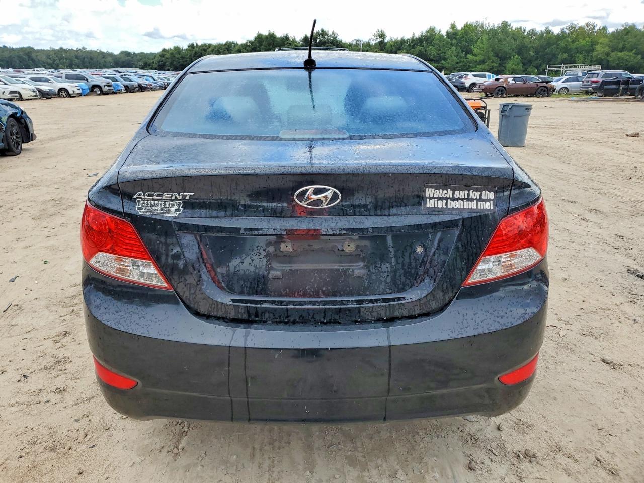 2014 Hyundai Accent Gls Black vin: KMHCU4AEXEU718962