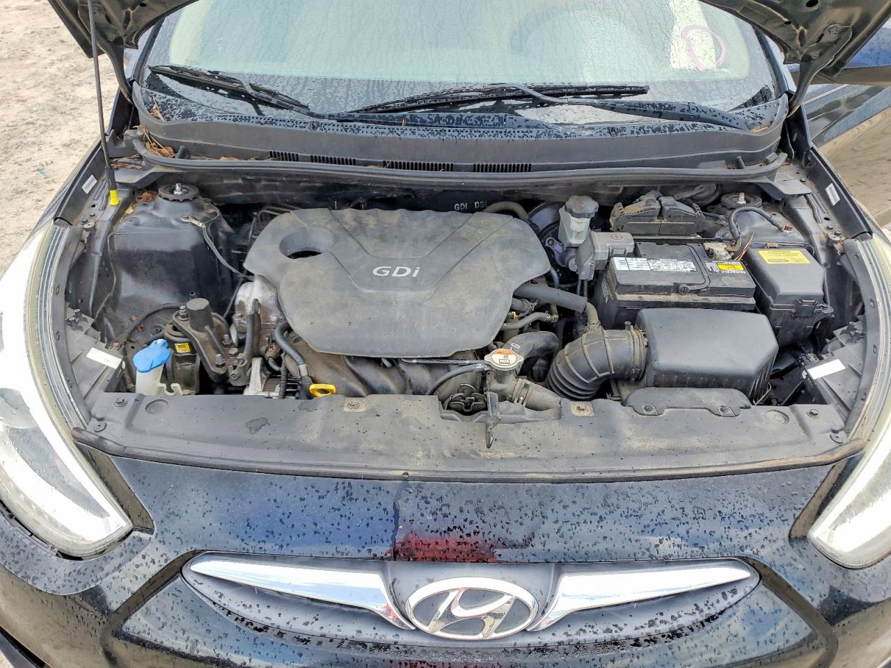 2014 Hyundai Accent Gls Black vin: KMHCU4AEXEU718962