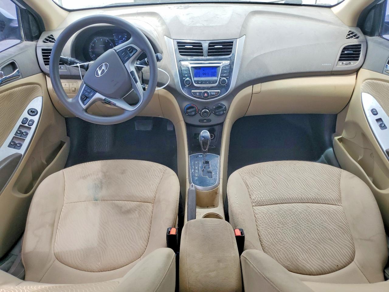 2014 Hyundai Accent Gls White vin: KMHCU4AEXEU760886