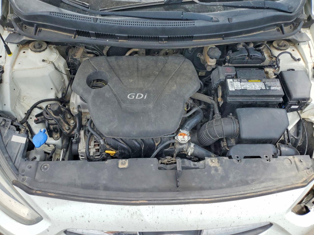2014 Hyundai Accent Gls White vin: KMHCU4AEXEU760886