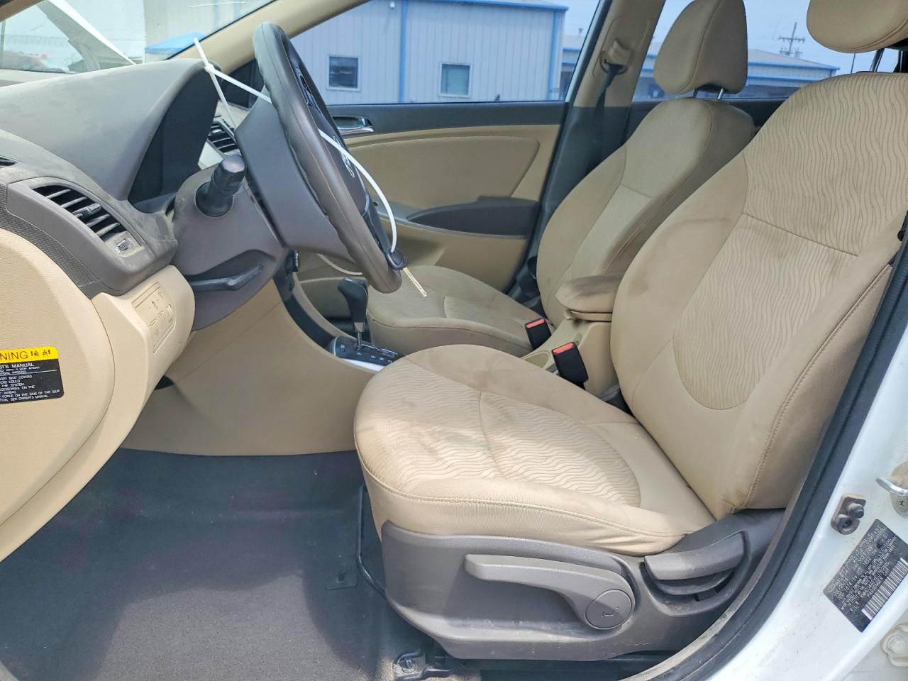 2014 Hyundai Accent Gls White vin: KMHCU4AEXEU760886