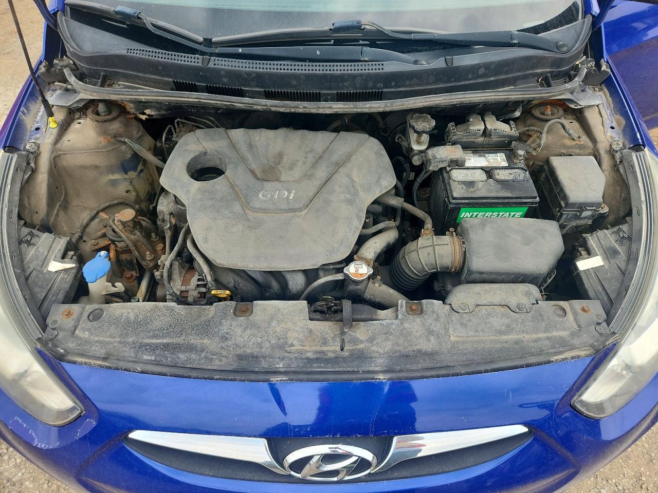 2012 Hyundai Accent Gls Blue vin: KMHCU5AE0CU032223