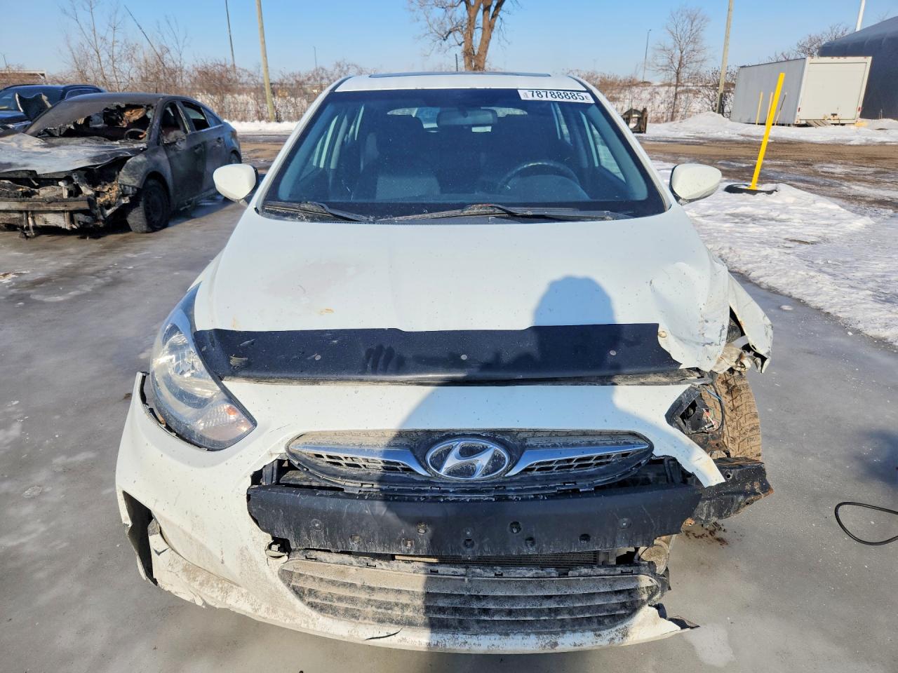 2012 Hyundai Accent Se White vin: KMHCU5AE0CU033713