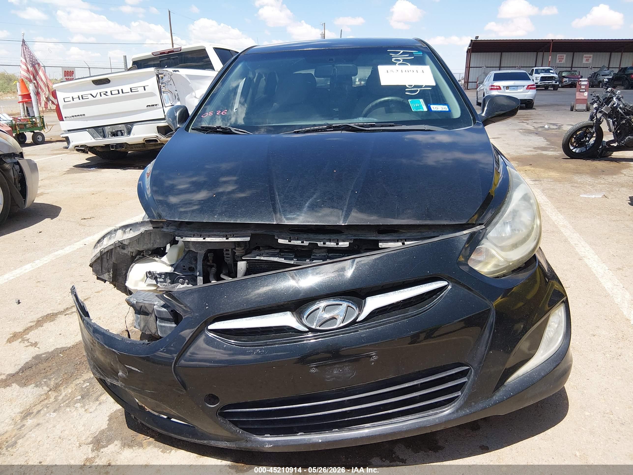 2012 Hyundai Accent Se Black vin: KMHCU5AE0CU037857
