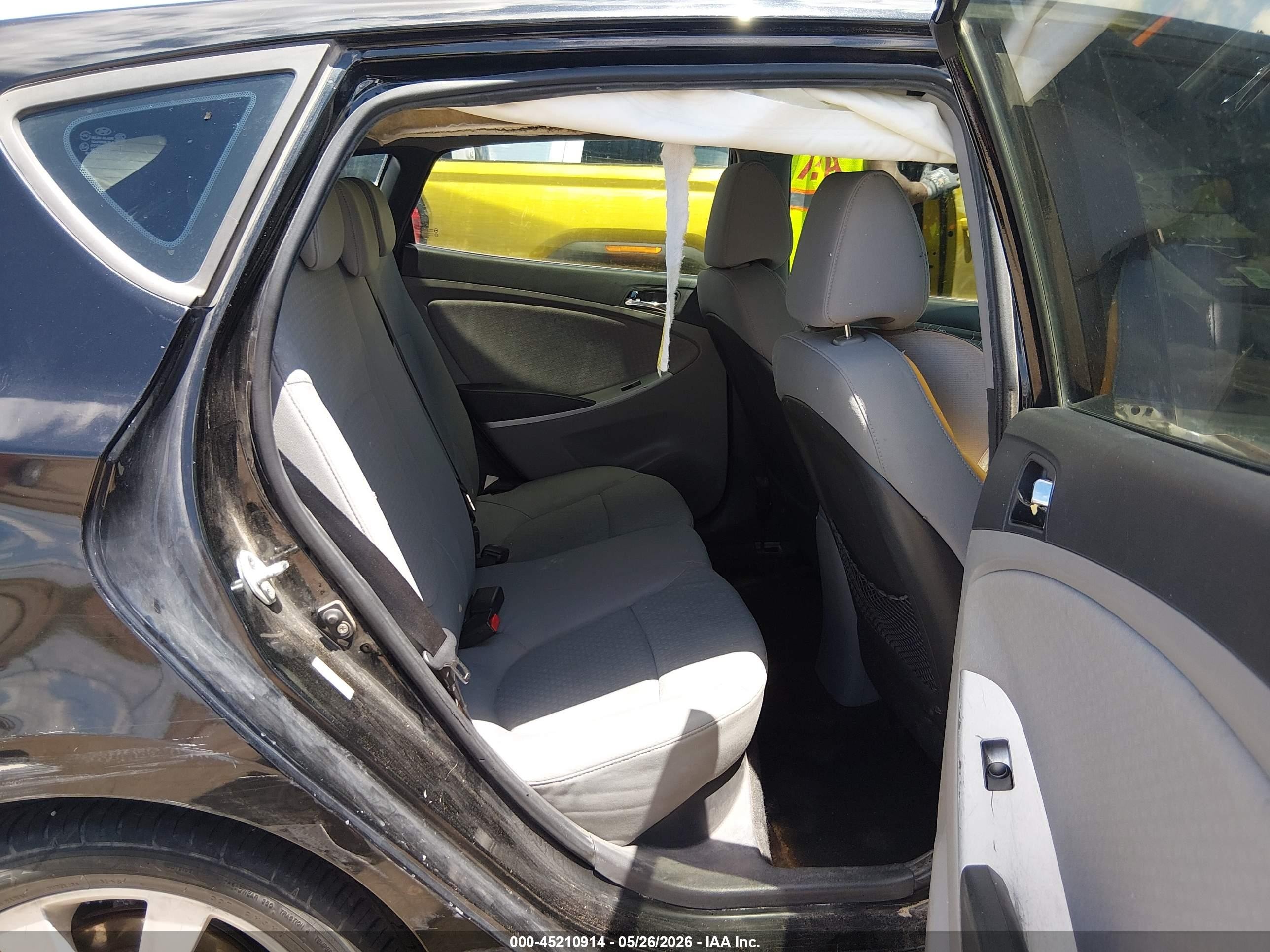 2012 Hyundai Accent Se Black vin: KMHCU5AE0CU037857