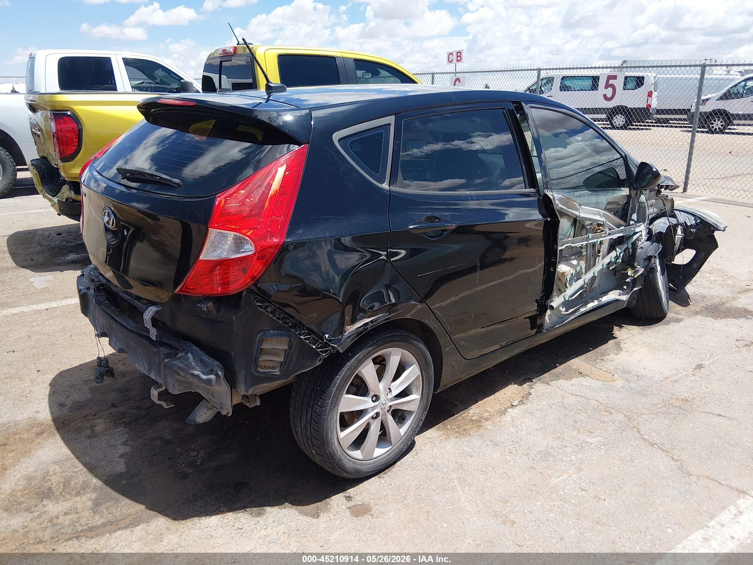 2012 Hyundai Accent Se Black vin: KMHCU5AE0CU037857