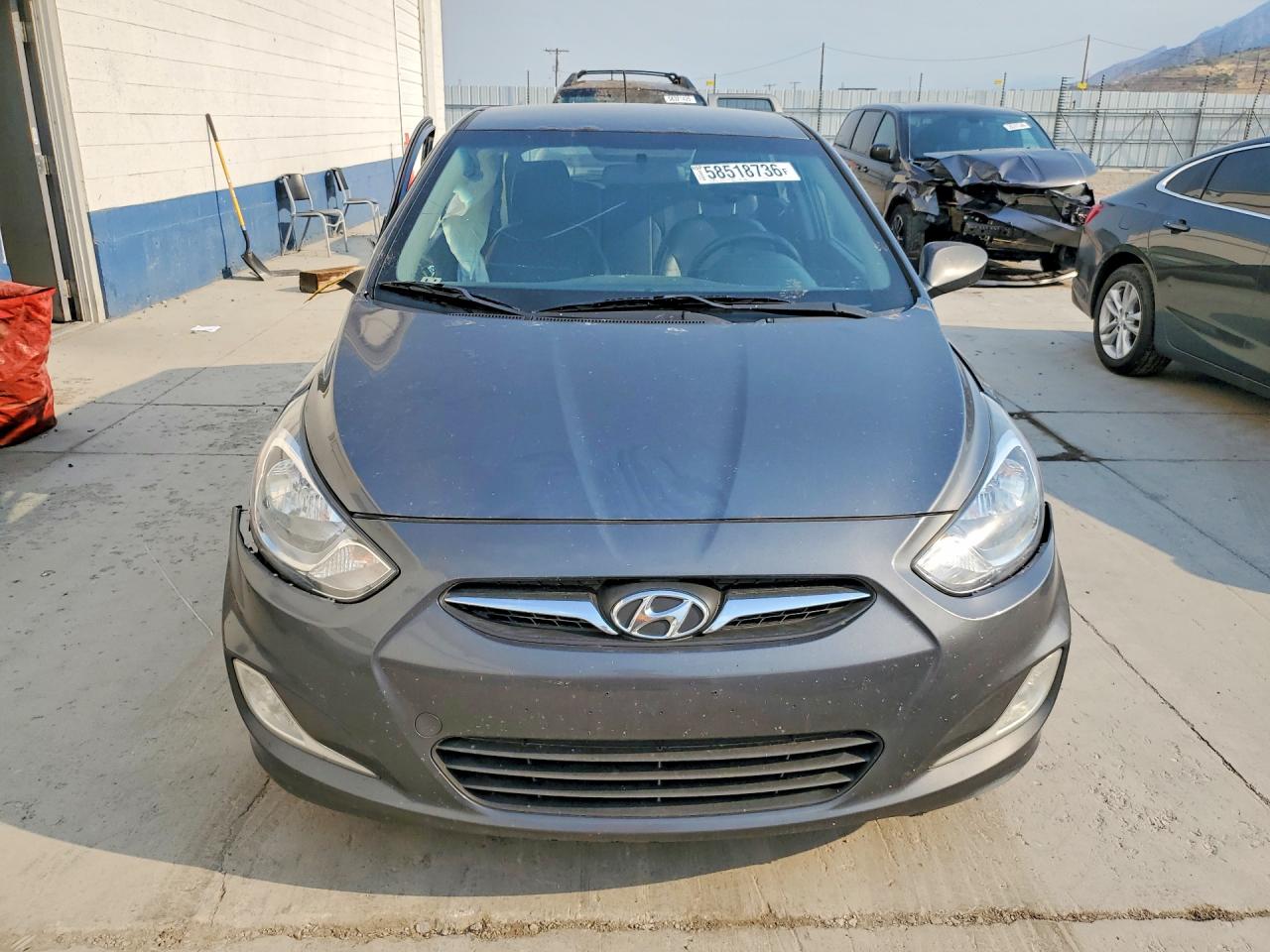 2012 Hyundai Accent Se Gray vin: KMHCU5AE0CU049202