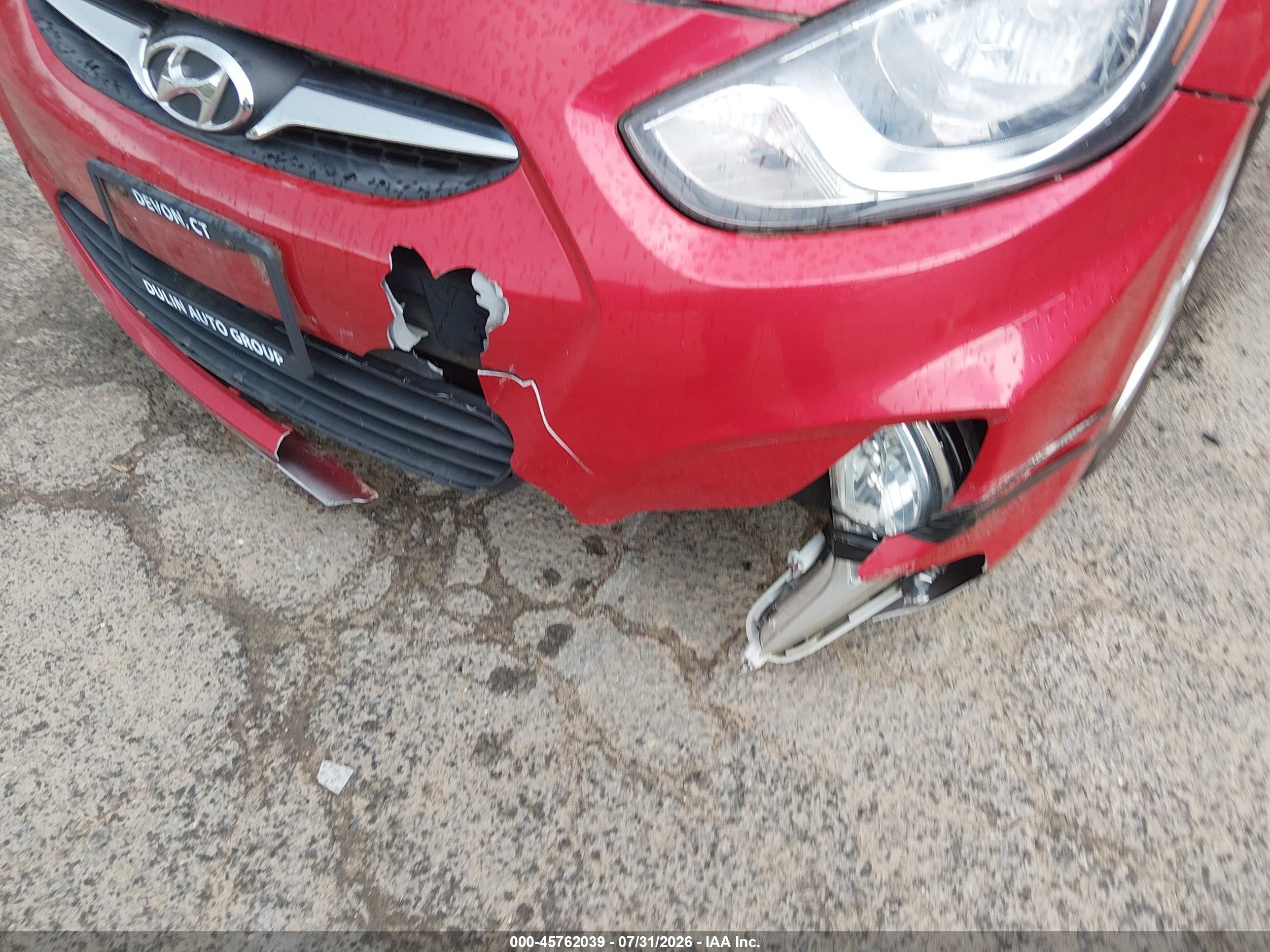 2013 Hyundai Accent Se Красный vin: KMHCU5AE0DU085778