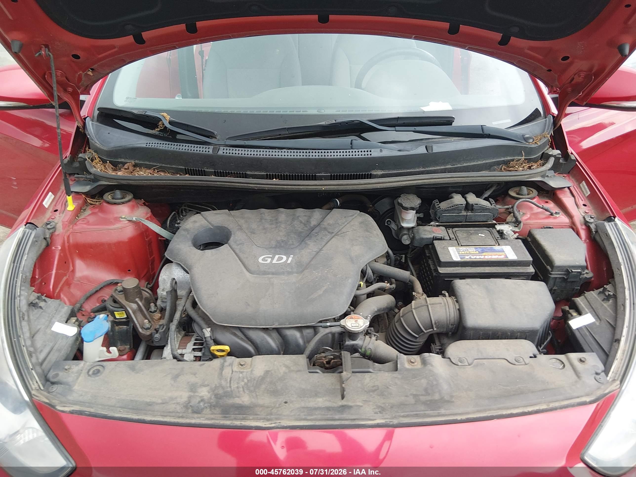 2013 Hyundai Accent Se Красный vin: KMHCU5AE0DU085778