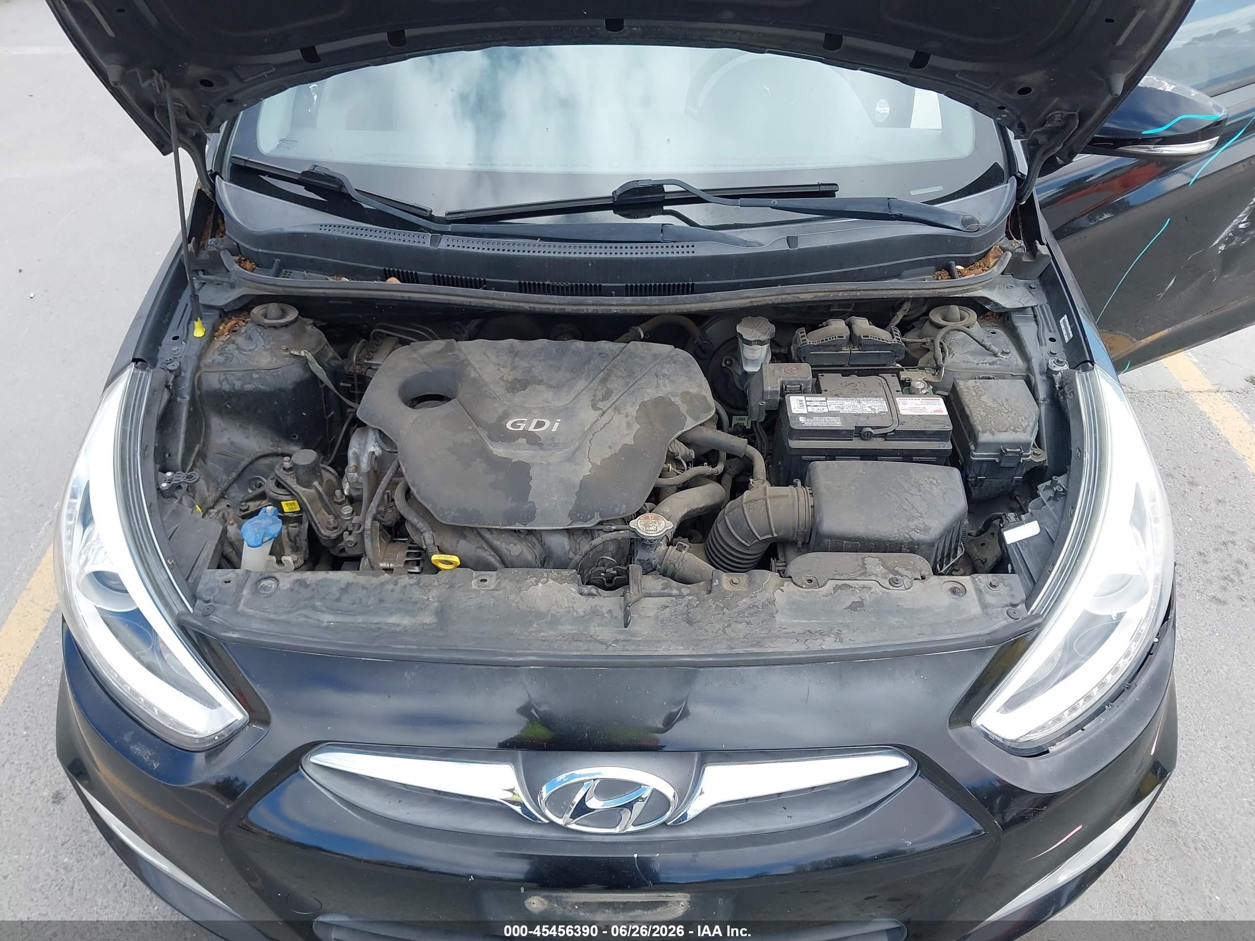 2014 Hyundai Accent Se Black vin: KMHCU5AE0EU141932