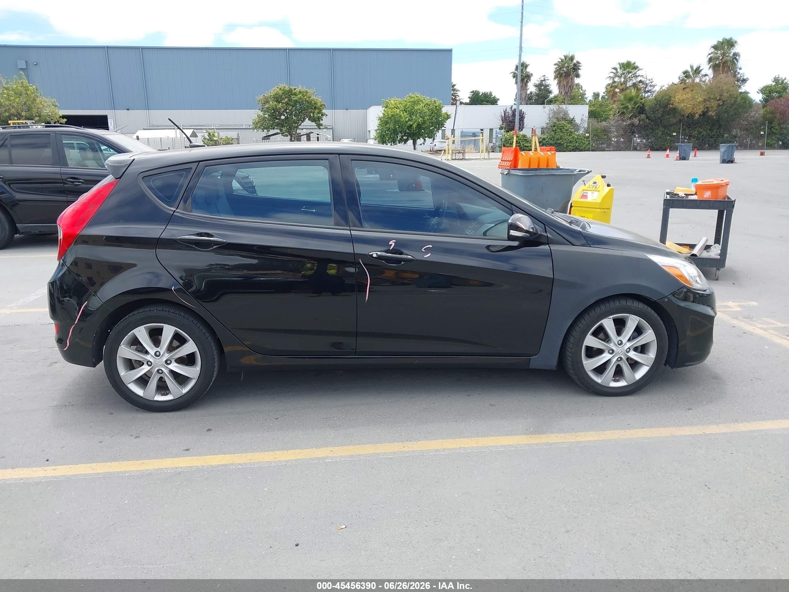 2014 Hyundai Accent Se Black vin: KMHCU5AE0EU141932