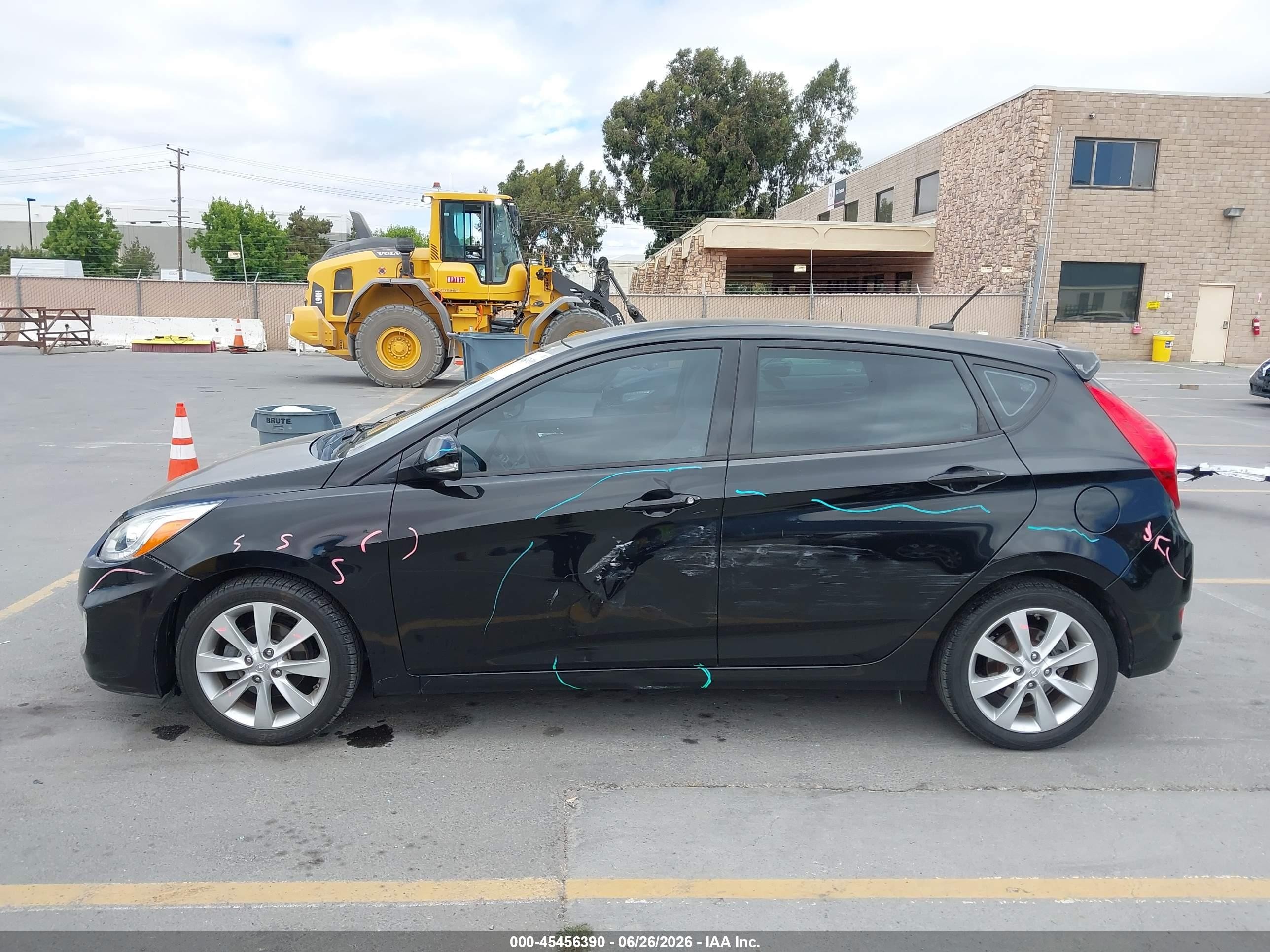 2014 Hyundai Accent Se Black vin: KMHCU5AE0EU141932
