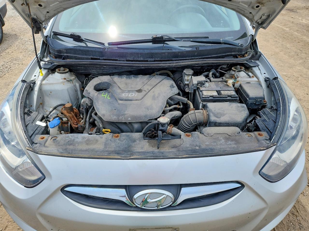 2014 Hyundai Accent Se Silver vin: KMHCU5AE0EU152347