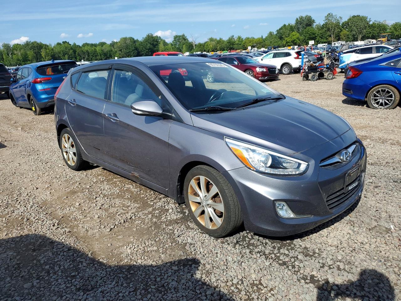 2014 Hyundai Accent Se Серый vin: KMHCU5AE0EU167656