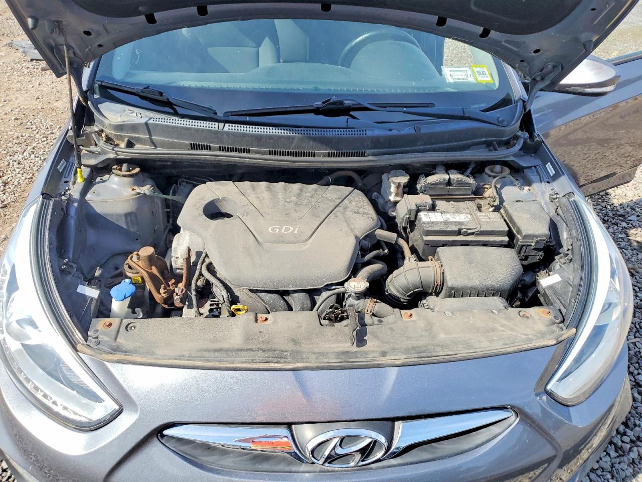 2014 Hyundai Accent Se Серый vin: KMHCU5AE0EU167656