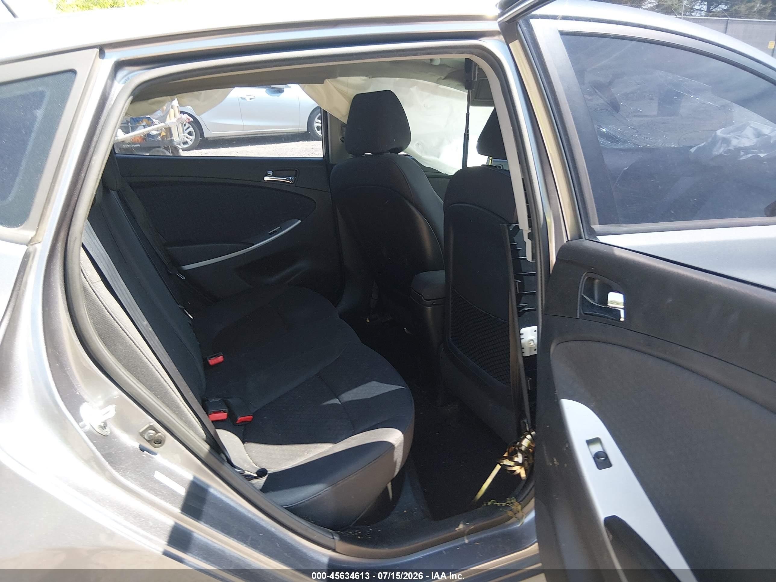 2014 Hyundai Accent Se Gray vin: KMHCU5AE0EU172260