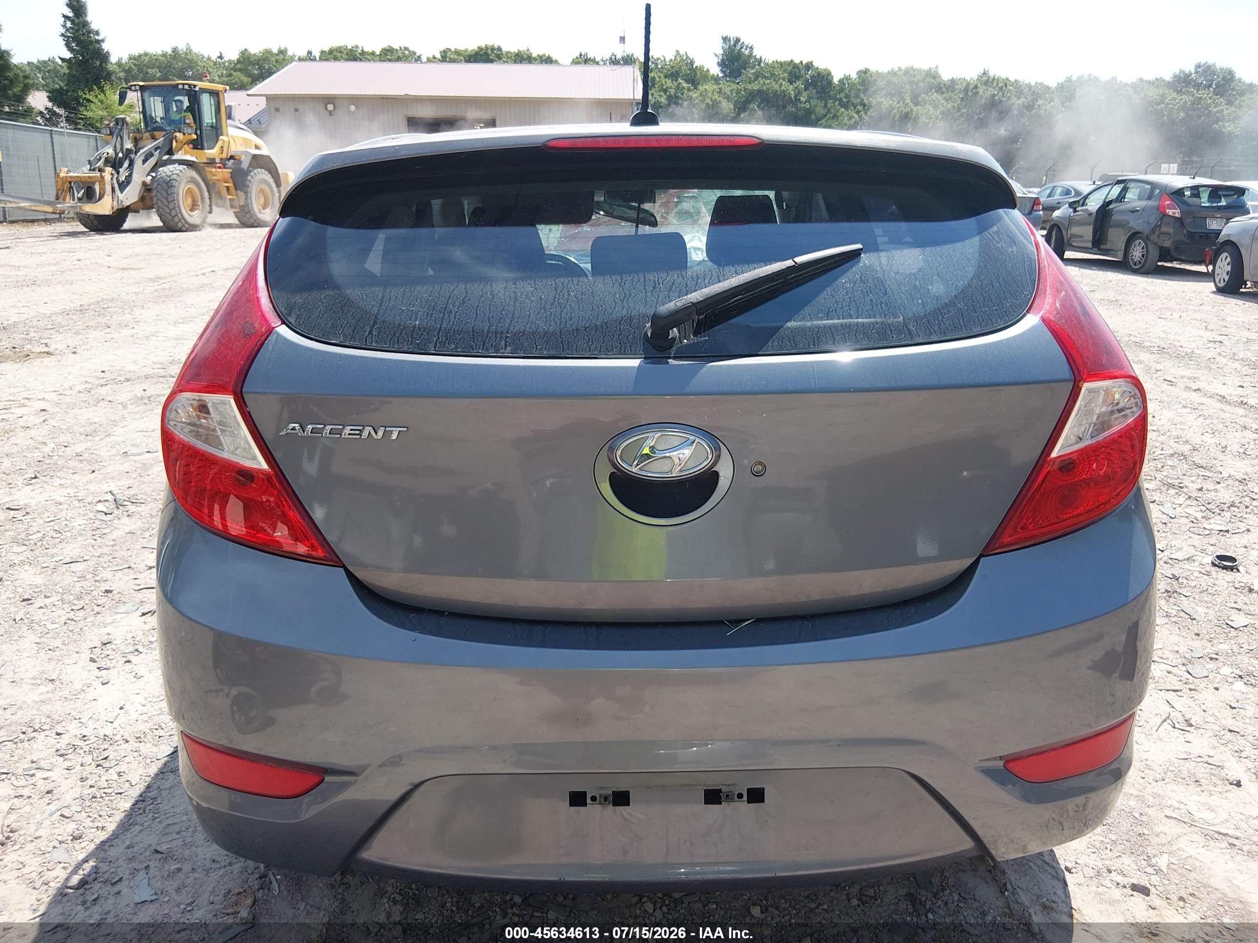2014 Hyundai Accent Se Gray vin: KMHCU5AE0EU172260
