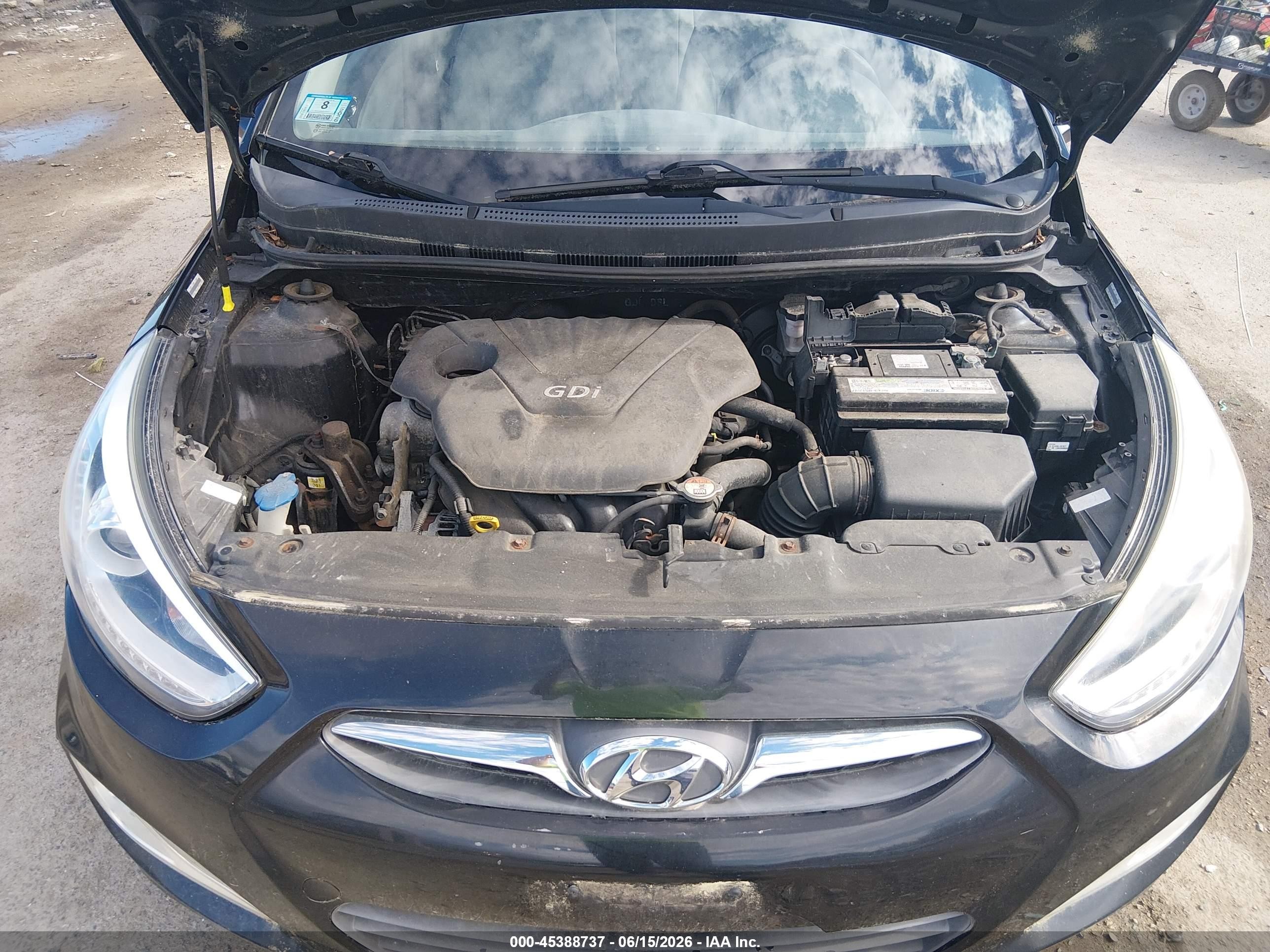 2014 Hyundai Accent Se Black vin: KMHCU5AE0EU175272