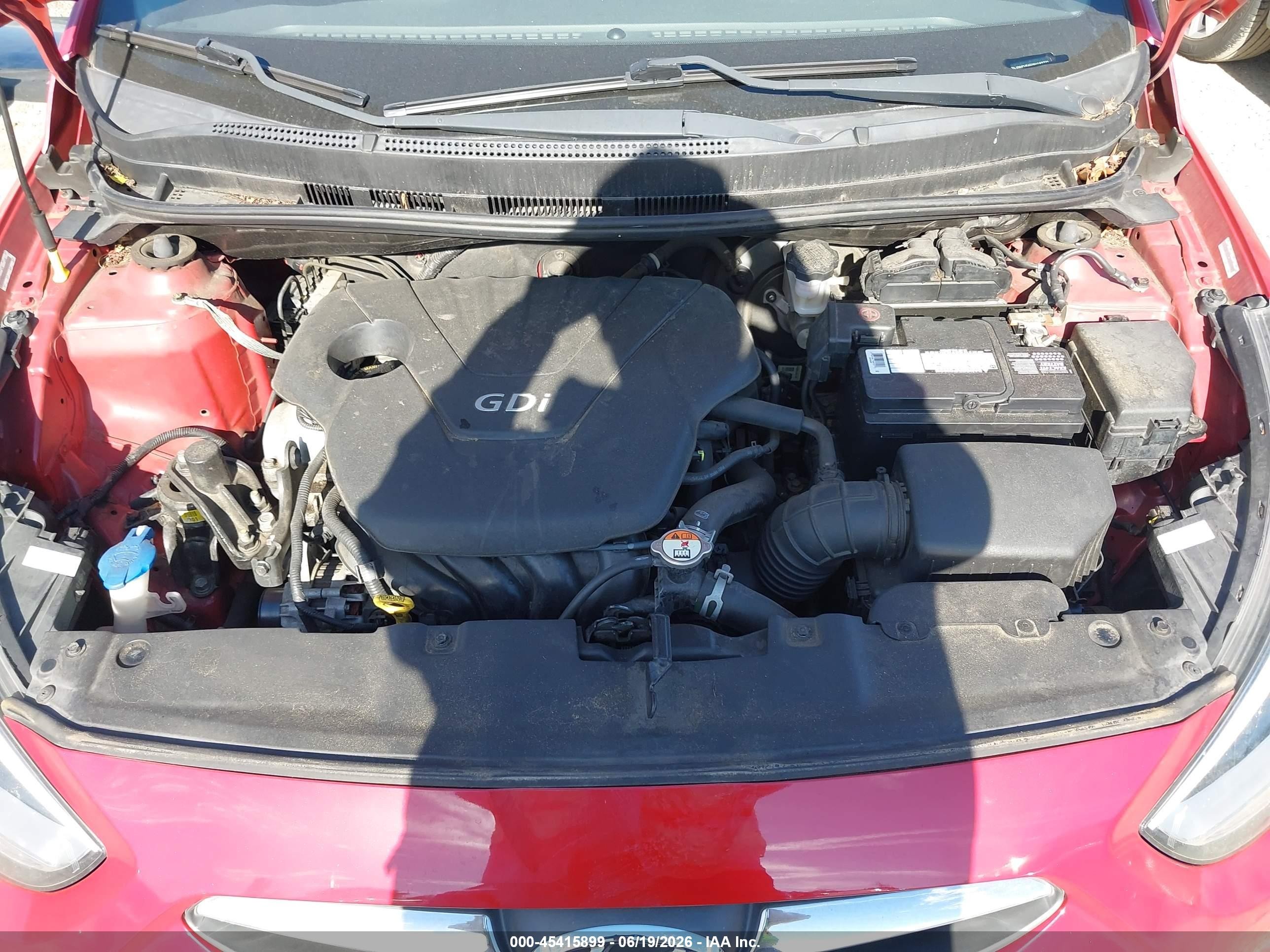 2014 Hyundai Accent Se Red vin: KMHCU5AE0EU182772