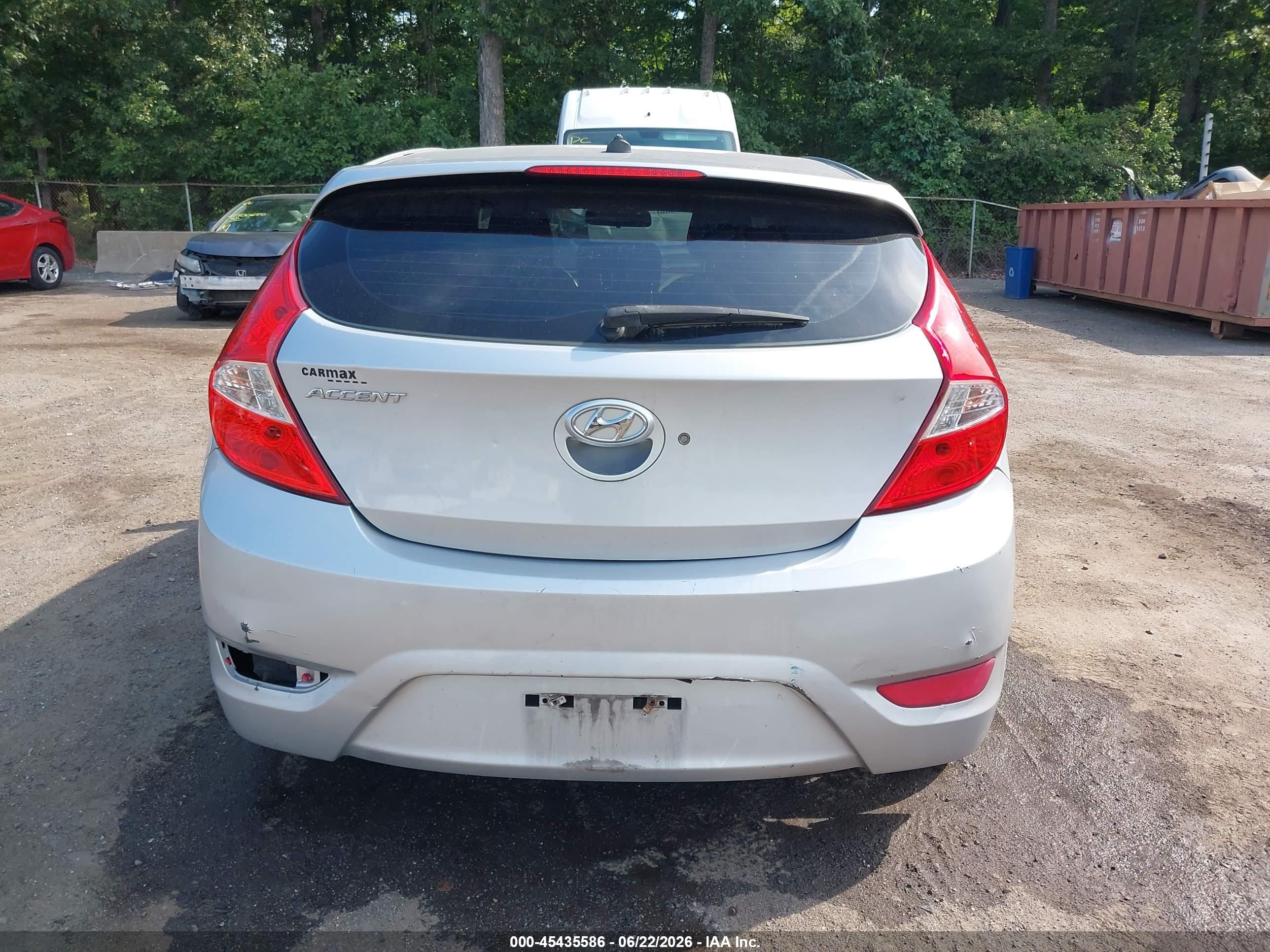 2015 Hyundai Accent Sport Silver vin: KMHCU5AE0FU220180