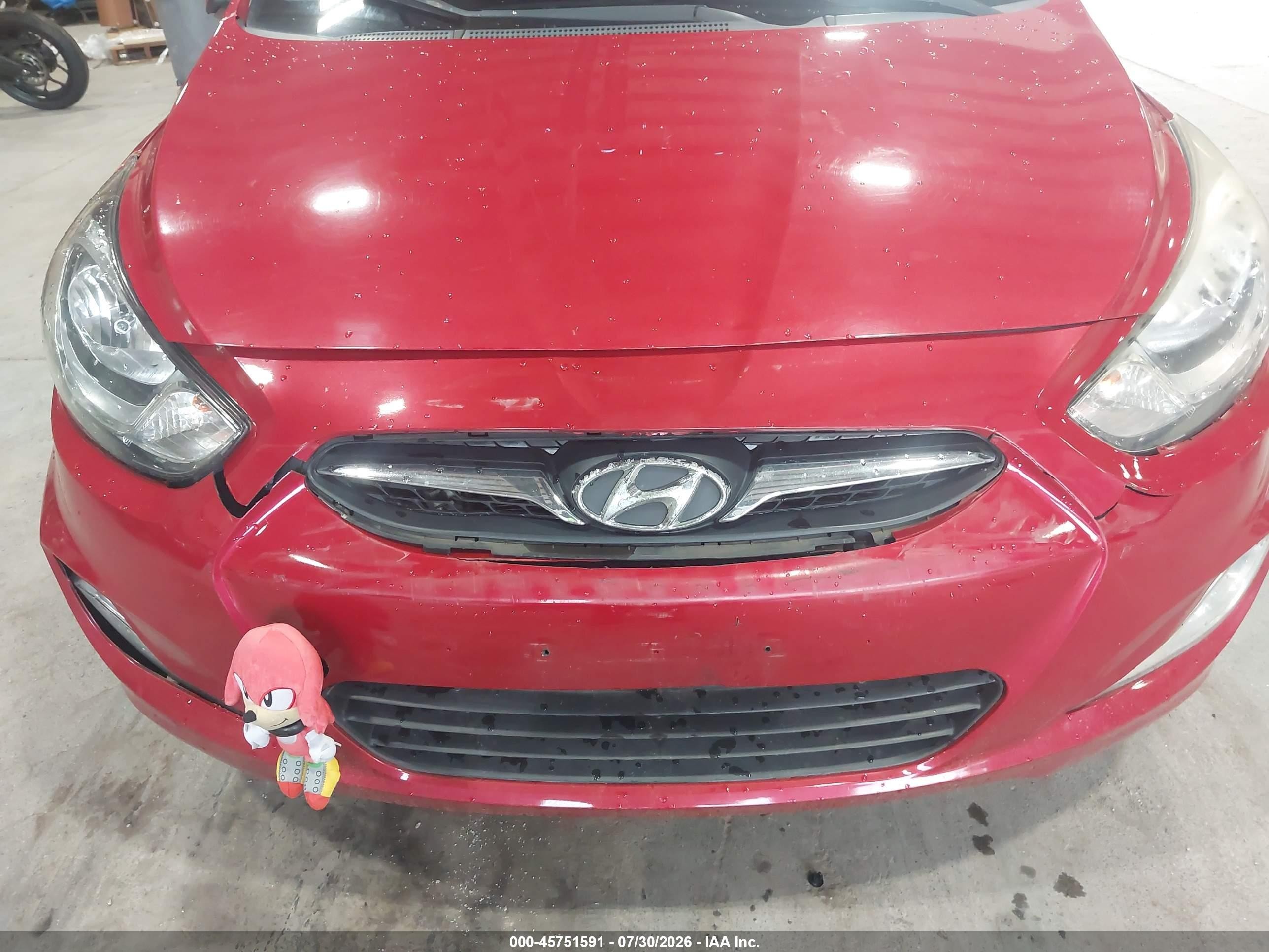 2012 Hyundai Accent Se Red vin: KMHCU5AE1CU018623