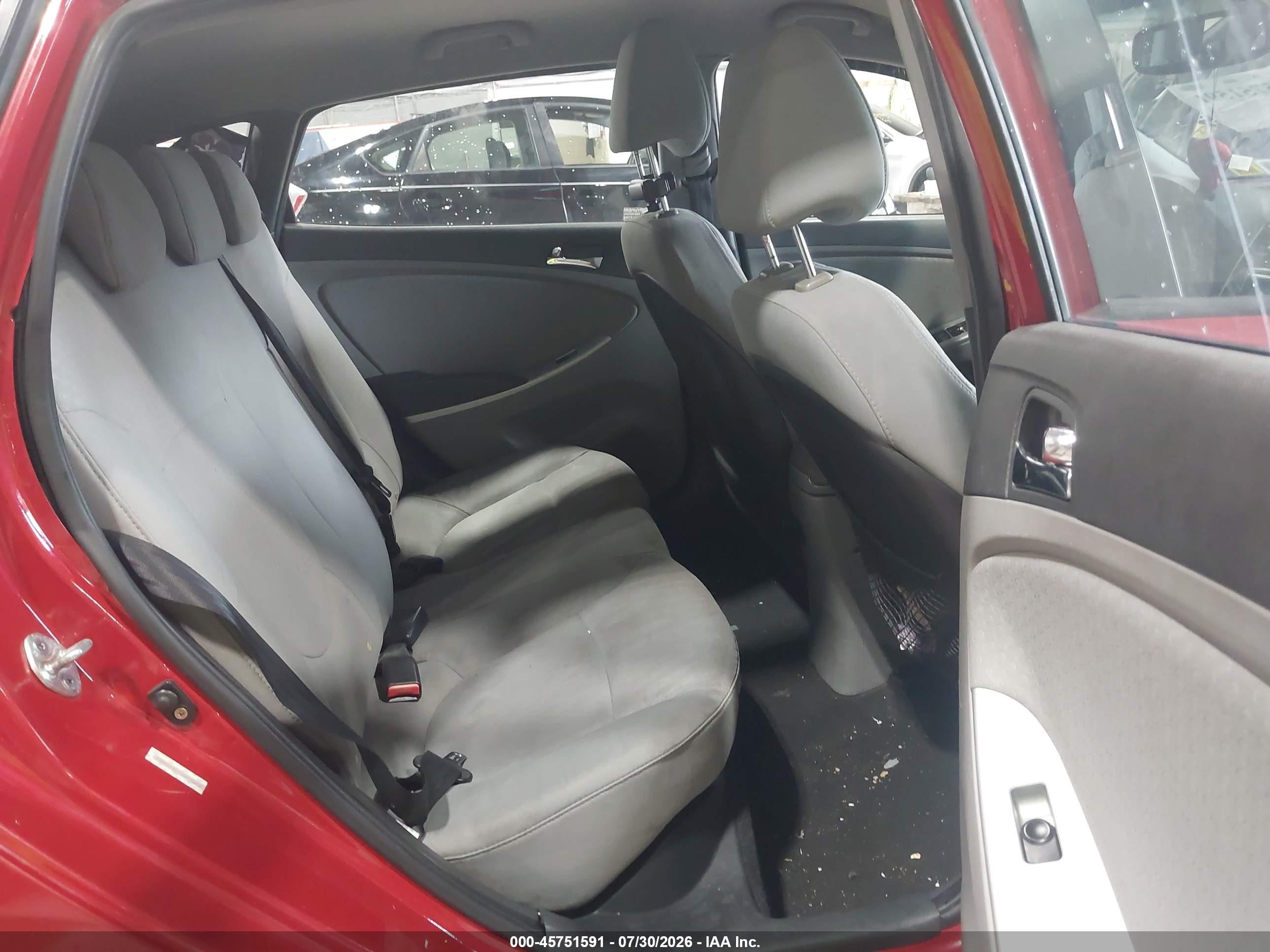 2012 Hyundai Accent Se Red vin: KMHCU5AE1CU018623