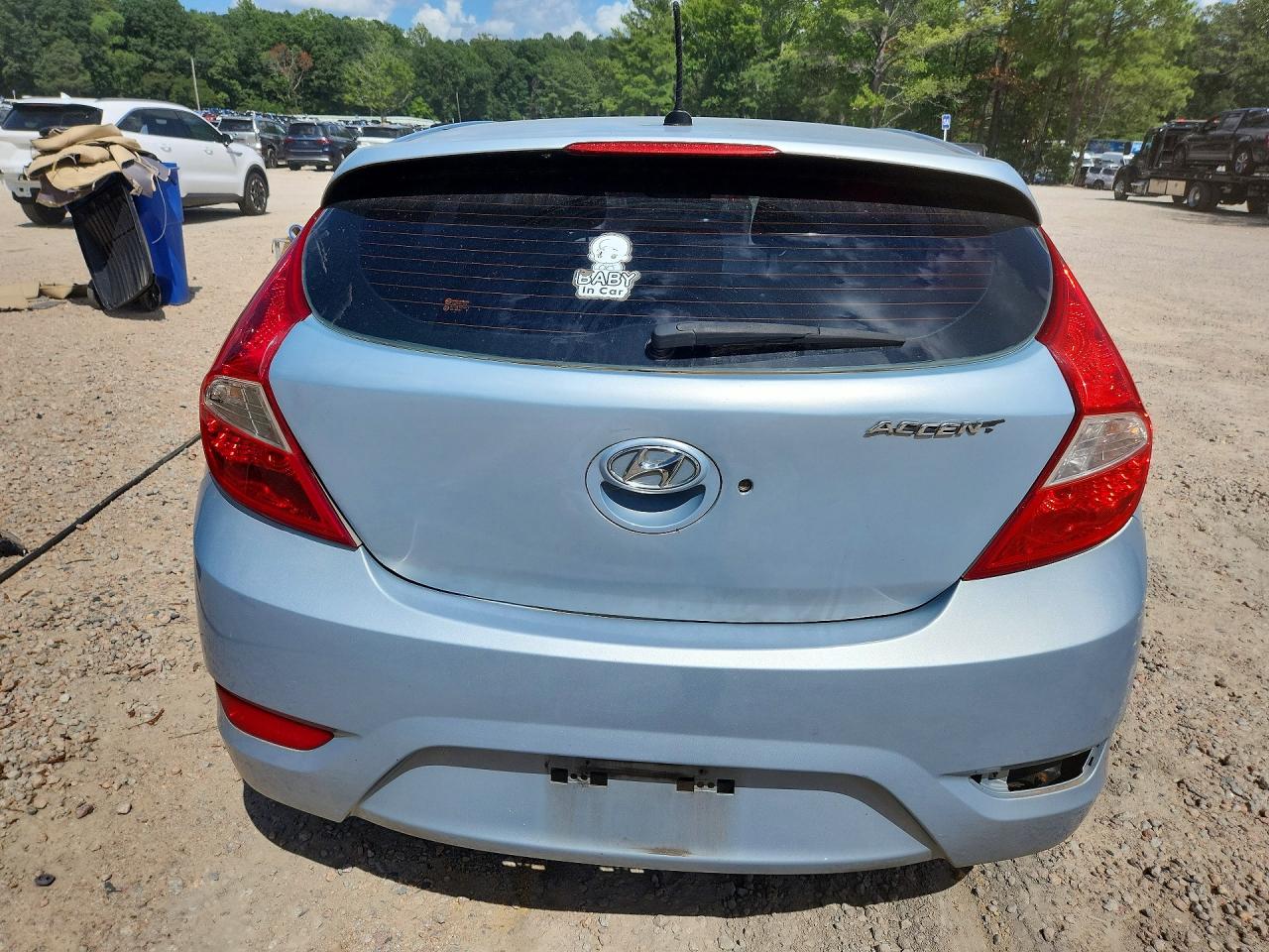 2012 Hyundai Accent Se Blue vin: KMHCU5AE1CU020582