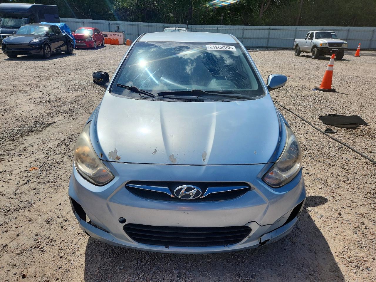2012 Hyundai Accent Se Blue vin: KMHCU5AE1CU020582