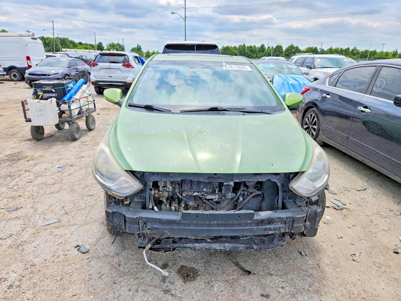 2012 Hyundai Accent Se Green vin: KMHCU5AE1CU023451