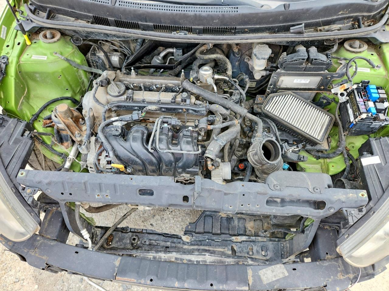 2012 Hyundai Accent Se Green vin: KMHCU5AE1CU023451