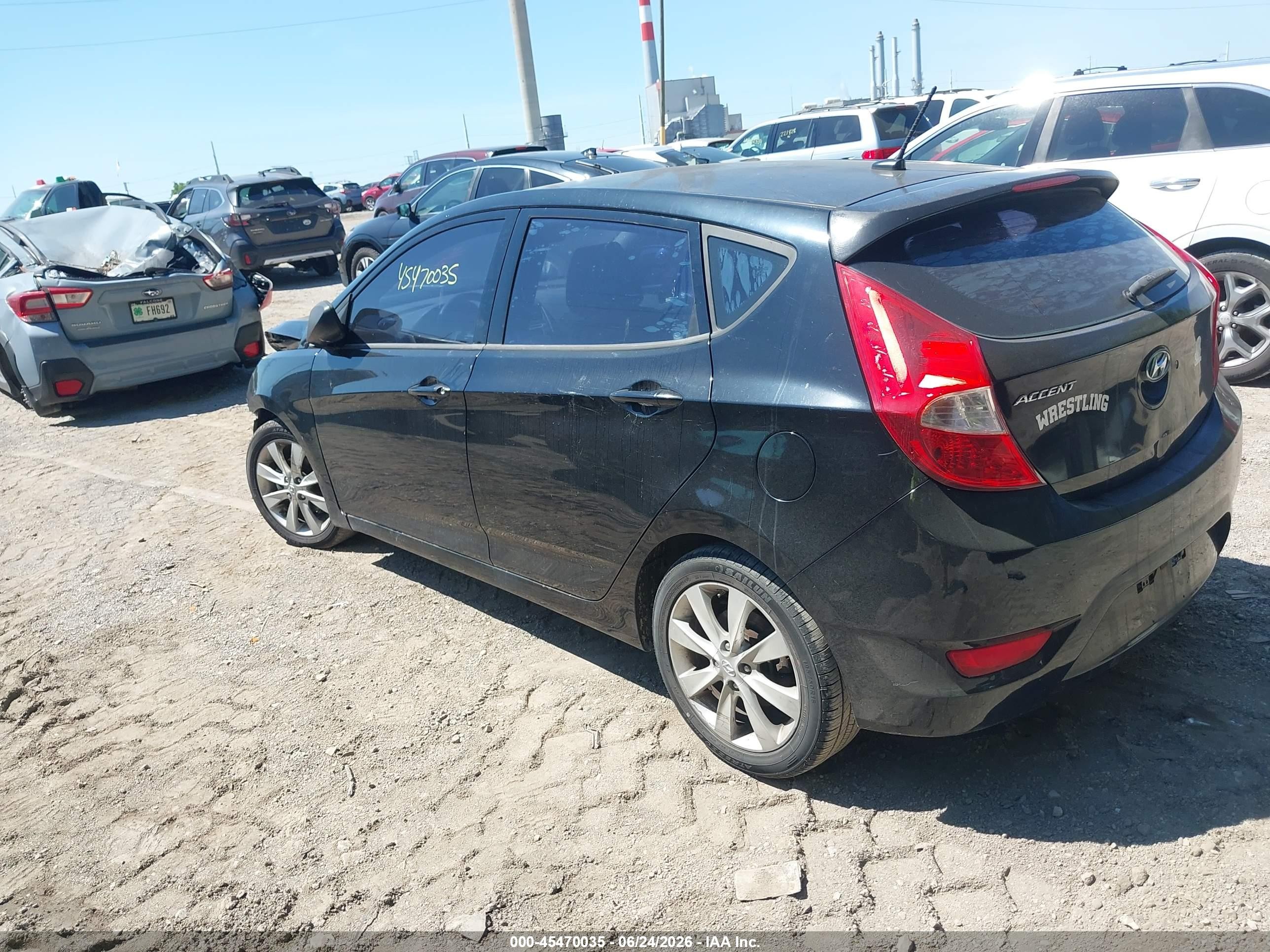 2012 Hyundai Accent Se Black vin: KMHCU5AE1CU029184