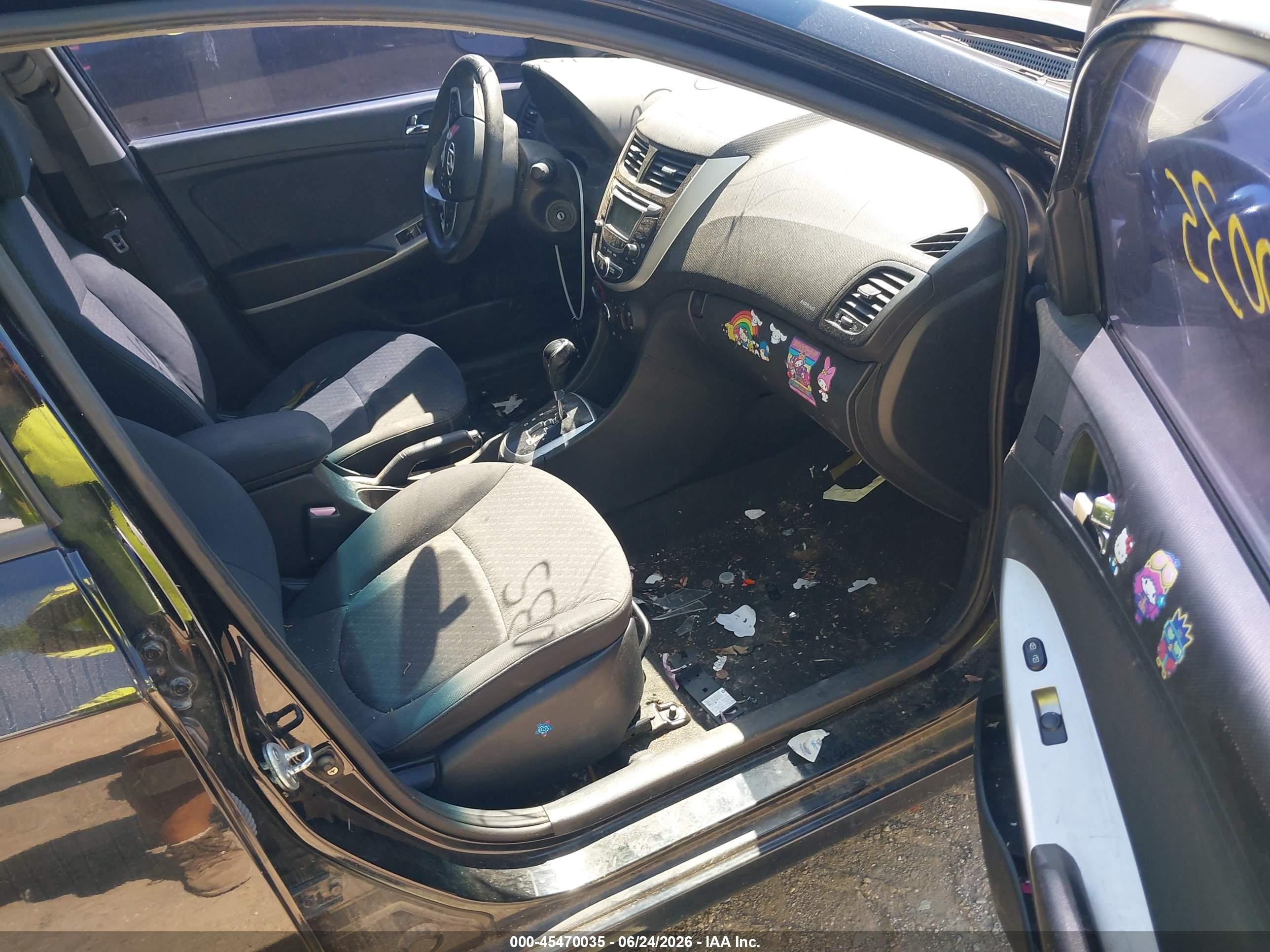 2012 Hyundai Accent Se Black vin: KMHCU5AE1CU029184