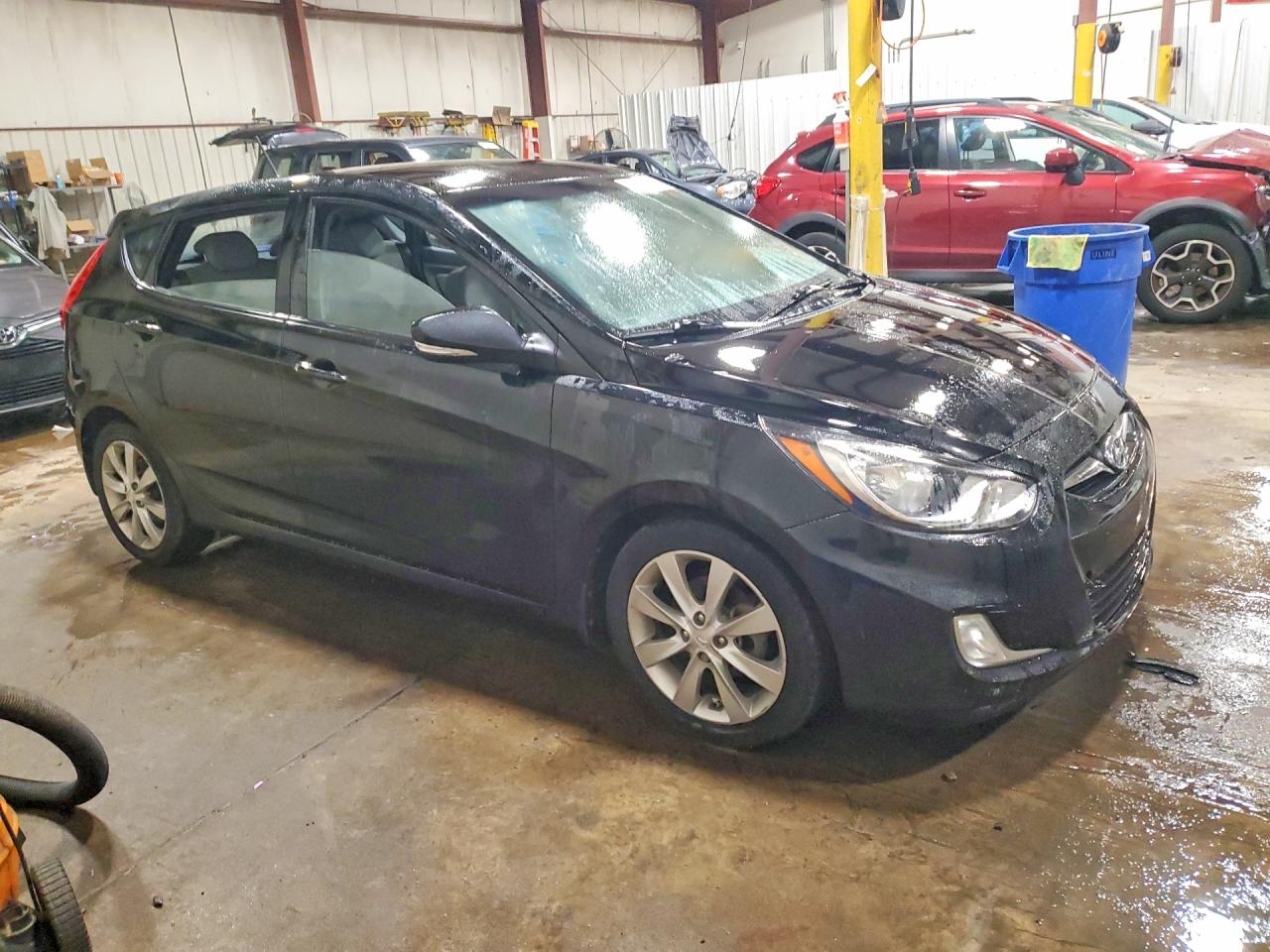 2013 Hyundai Accent Se Black vin: KMHCU5AE1DU076376