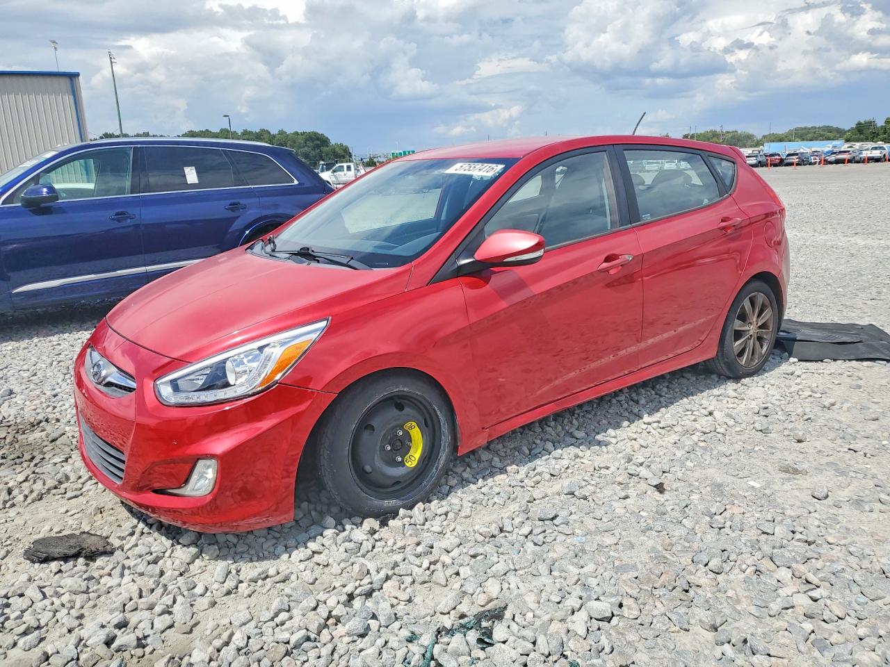 2014 Hyundai Accent Se Red vin: KMHCU5AE1EU178696