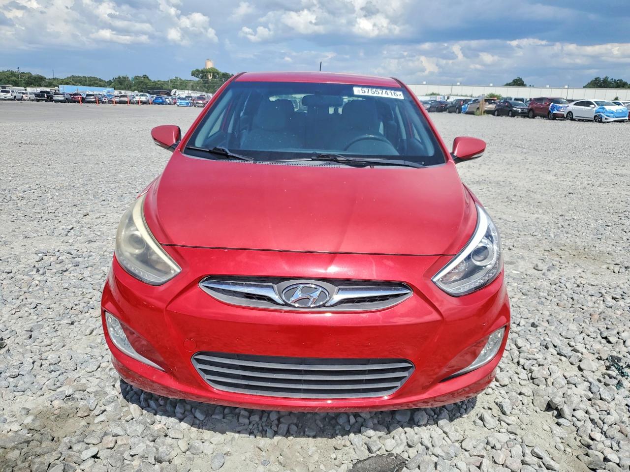 2014 Hyundai Accent Se Red vin: KMHCU5AE1EU178696
