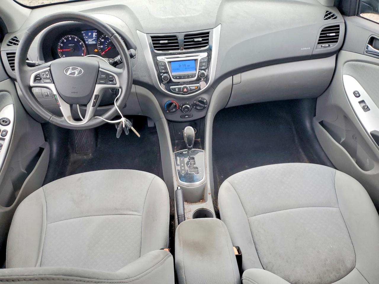 2014 Hyundai Accent Se Черный vin: KMHCU5AE1EU183669