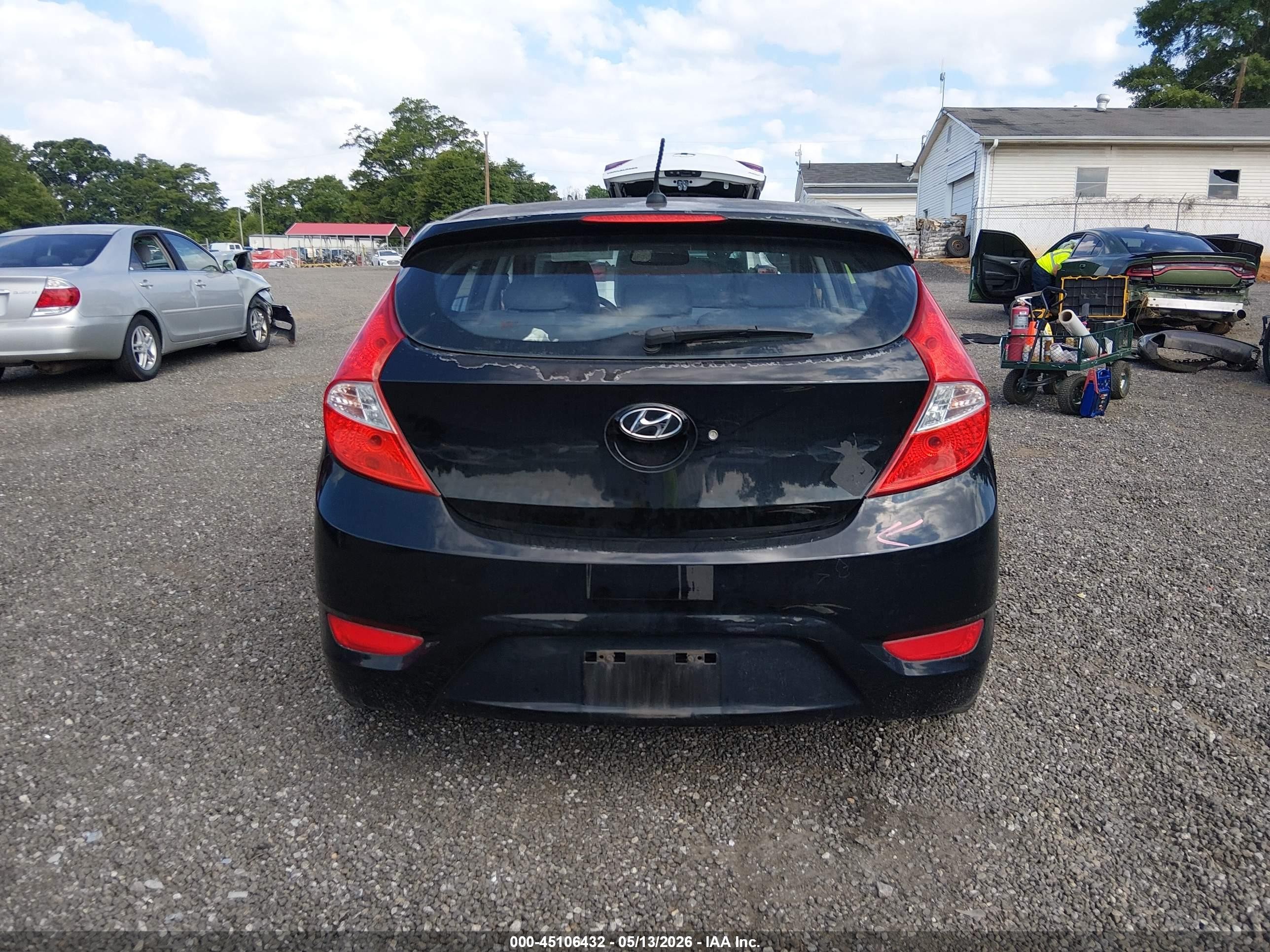 2012 Hyundai Accent Se Black vin: KMHCU5AE2CU005024