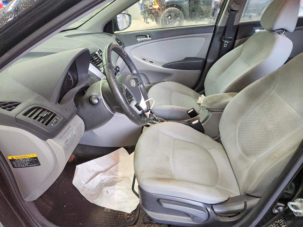 2012 Hyundai Accent Se Black vin: KMHCU5AE2CU031493