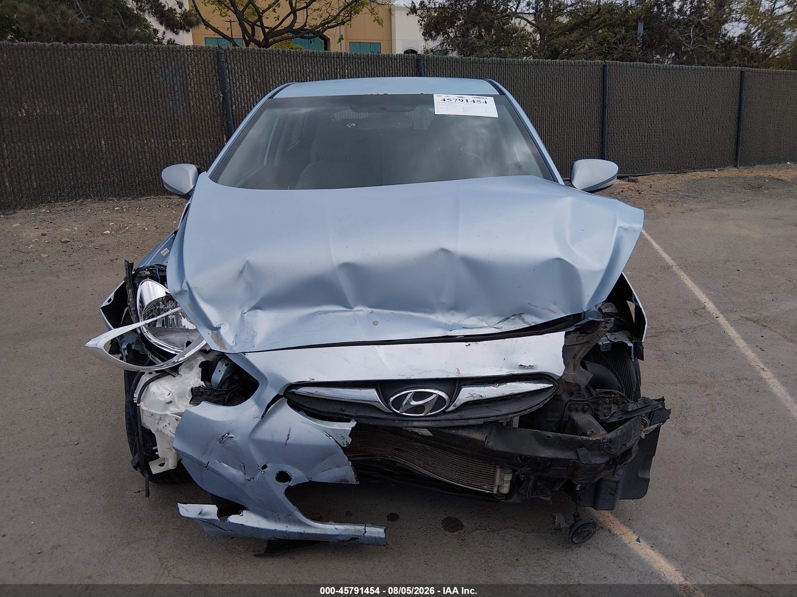 2013 Hyundai Accent Se Синий vin: KMHCU5AE2DU065659