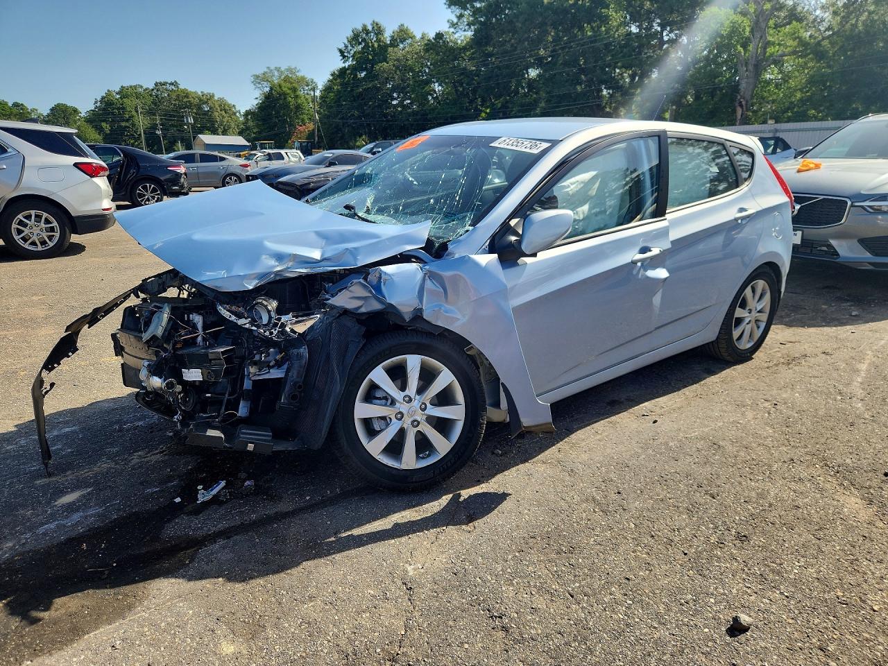 2014 Hyundai Accent Se Синий vin: KMHCU5AE2EU151443
