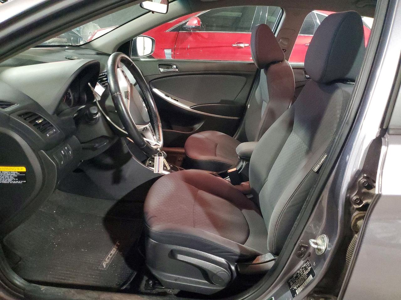 2014 Hyundai Accent Se Gray vin: KMHCU5AE2EU190291