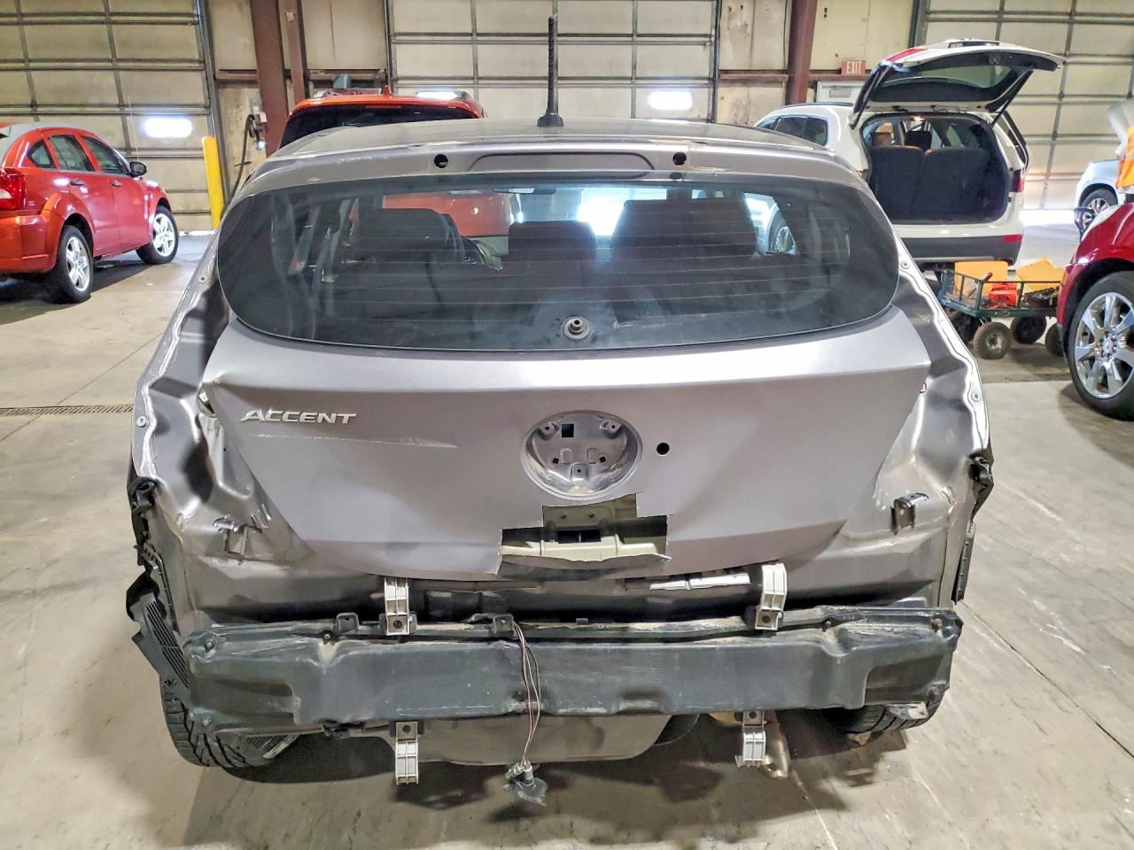2014 Hyundai Accent Se Gray vin: KMHCU5AE2EU190291