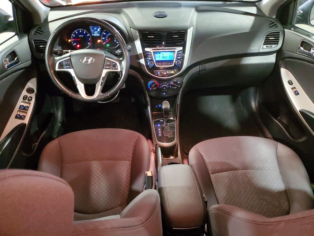 2014 Hyundai Accent Se Gray vin: KMHCU5AE2EU190291