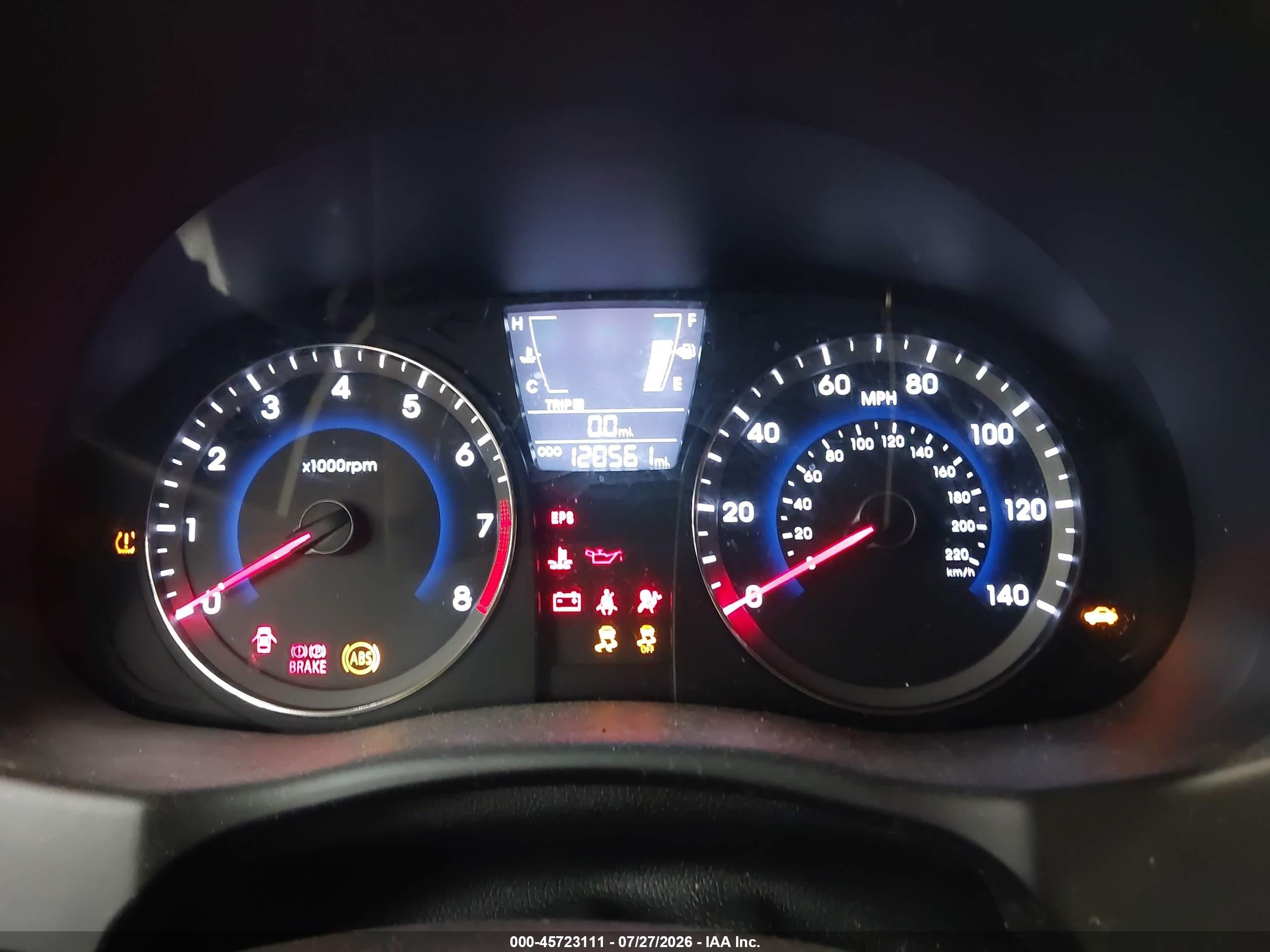 2012 Hyundai Accent Se Серебряный vin: KMHCU5AE3CU010748