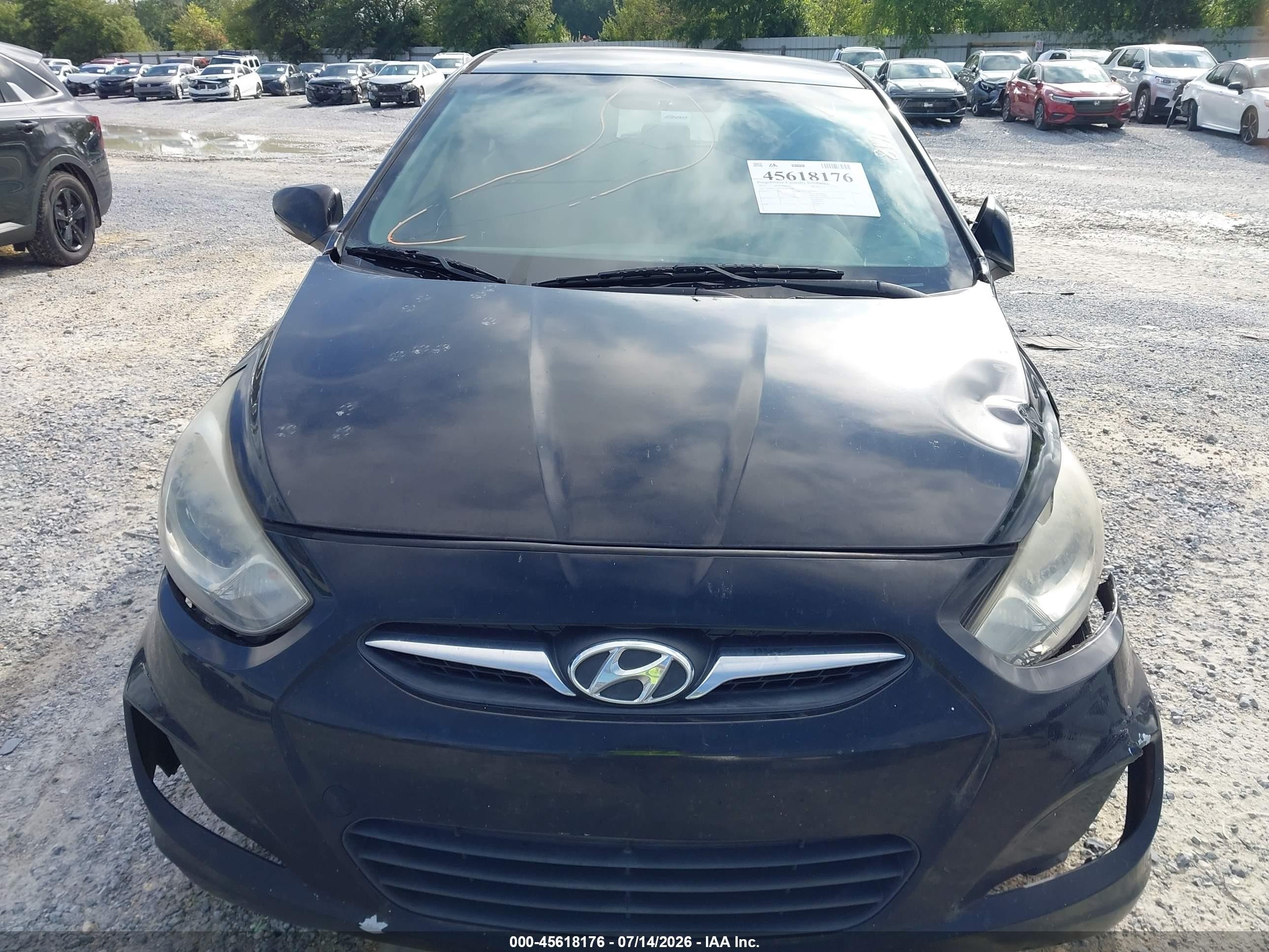 2013 Hyundai Accent Se Black vin: KMHCU5AE3DU077478