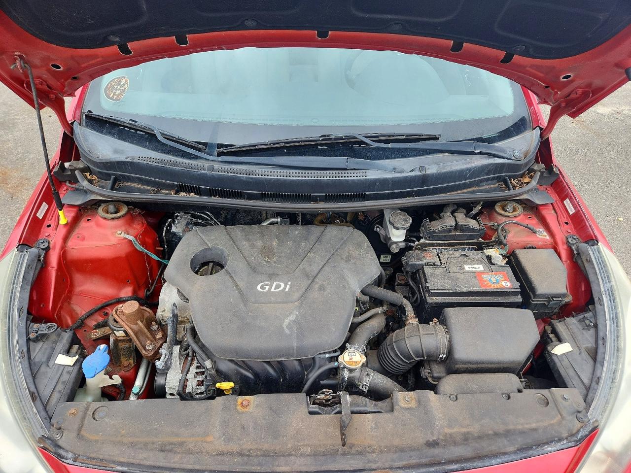 2013 Hyundai Accent Se Red vin: KMHCU5AE3DU078596