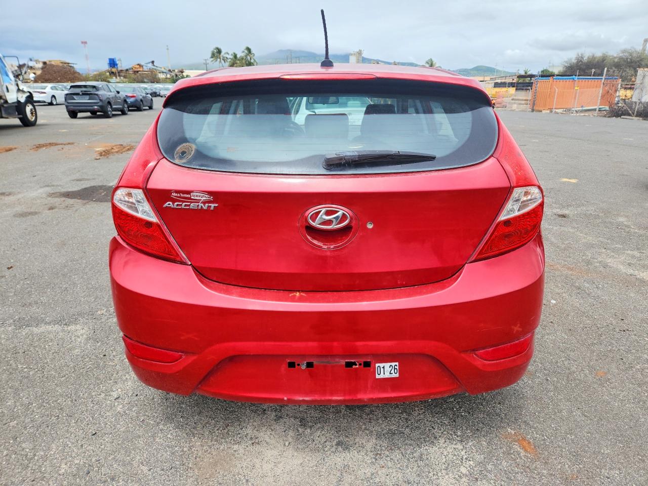 2013 Hyundai Accent Se Red vin: KMHCU5AE3DU078596