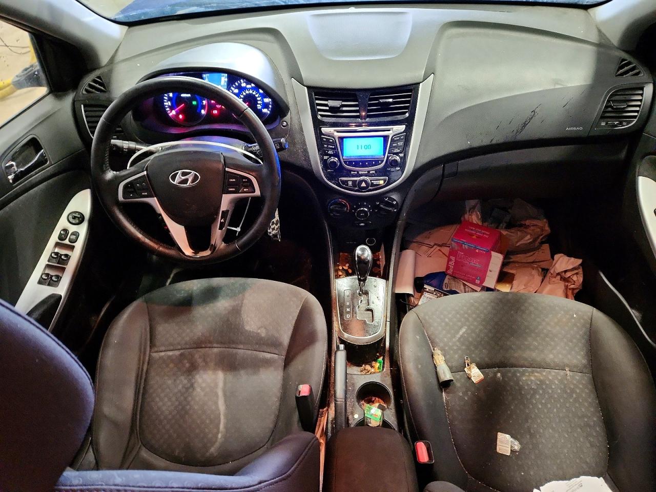2013 Hyundai Accent Gls Blue vin: KMHCU5AE3DU084978