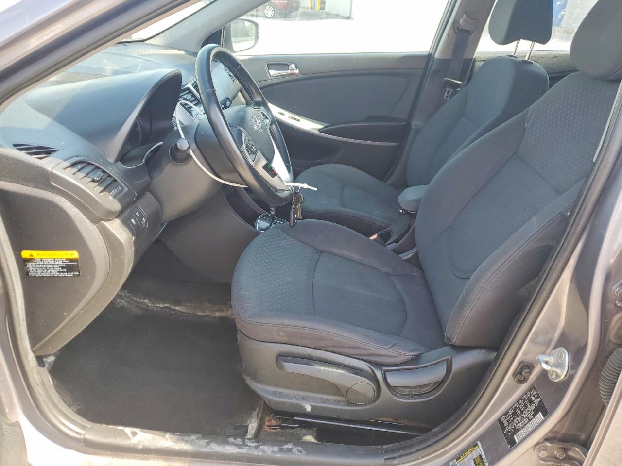 2013 Hyundai Accent Se Gray vin: KMHCU5AE3DU138358